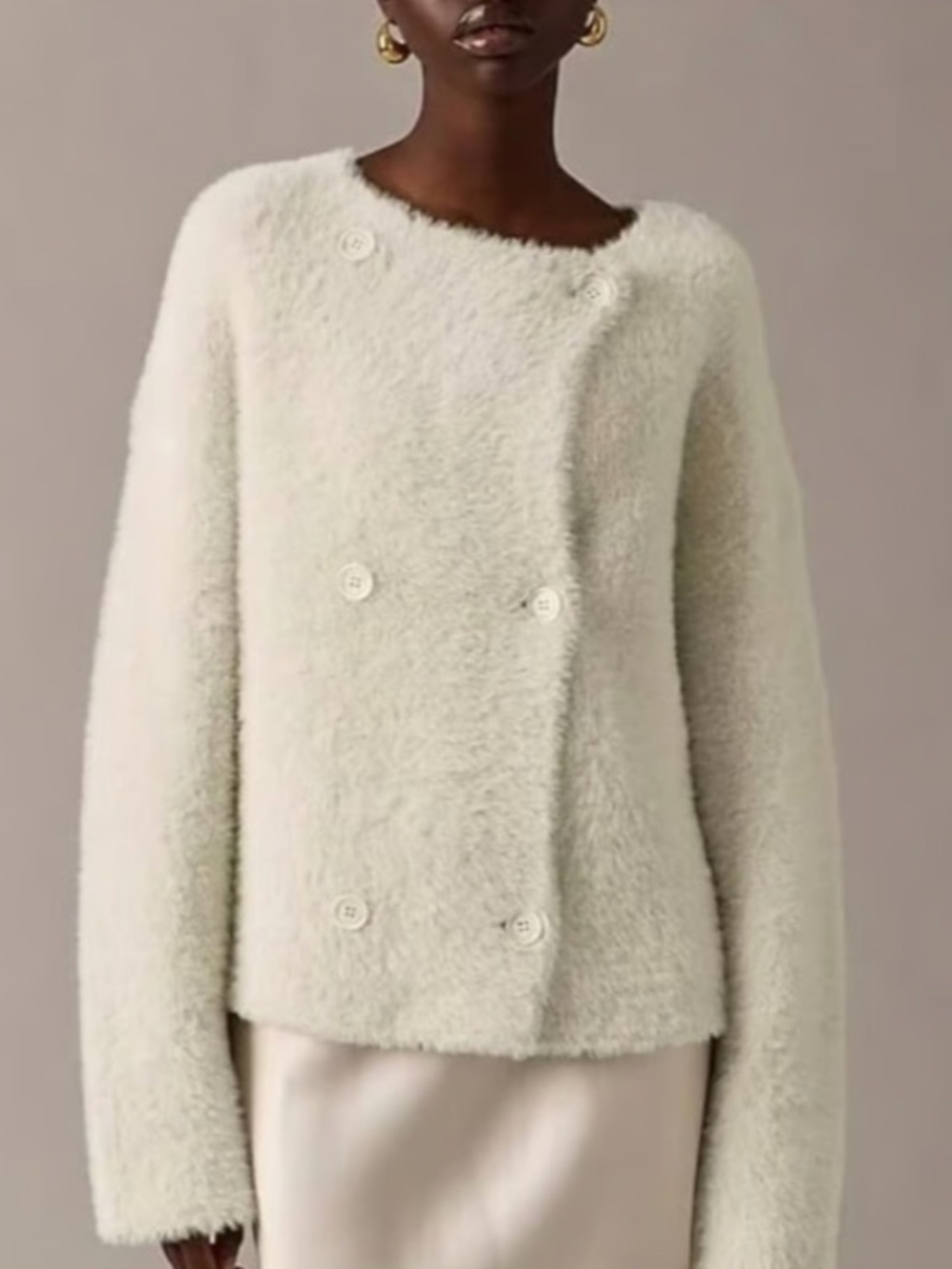 Jcrew collection oversized double face wool jacket- L